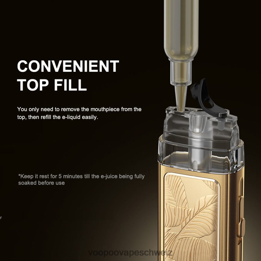 VOOPOO VINCI POD königliche Ausgabe Gold Blatt 6X0608343 VOOPOO Vape Geneva