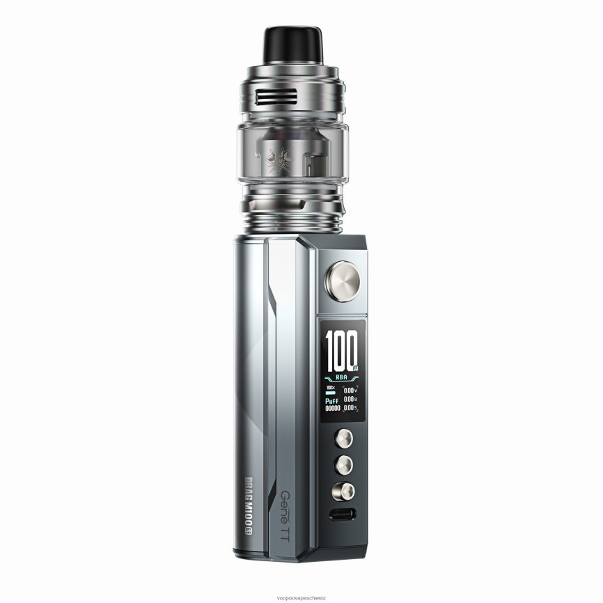 VOOPOO DRAG M100S Mod-Gerät Silber schwarz 6X0608158 VOOPOO Vape Price